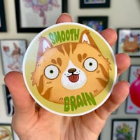 Image 2 of Smooth Brain- Sticker or Magnet