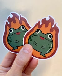 Image 5 of Fire Frog Sticker