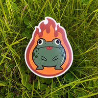 Image 6 of Fire Frog Sticker