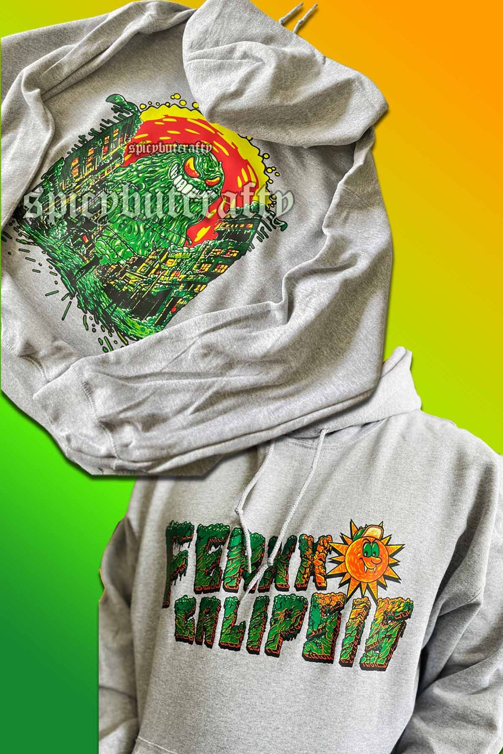 Image of GREY  MONSTER HOODIE FERXXO - FERXXOCALIPSIS TOUR