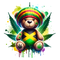 RASTA BEAR # 4 HOODIE