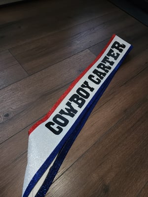 Image of Cowboy carter glitter sash 