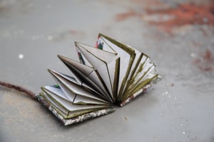 ADZO — Papier indien de mûrier — Pages origami — Mohair et nacre