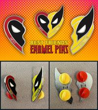 Image 5 of Deadpool & Wolverine Best Friends Enamel Pin Set
