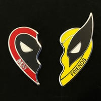Image 3 of Deadpool & Wolverine Best Friends Enamel Pin Set