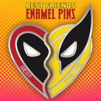 Image 1 of Deadpool & Wolverine Best Friends Enamel Pin Set