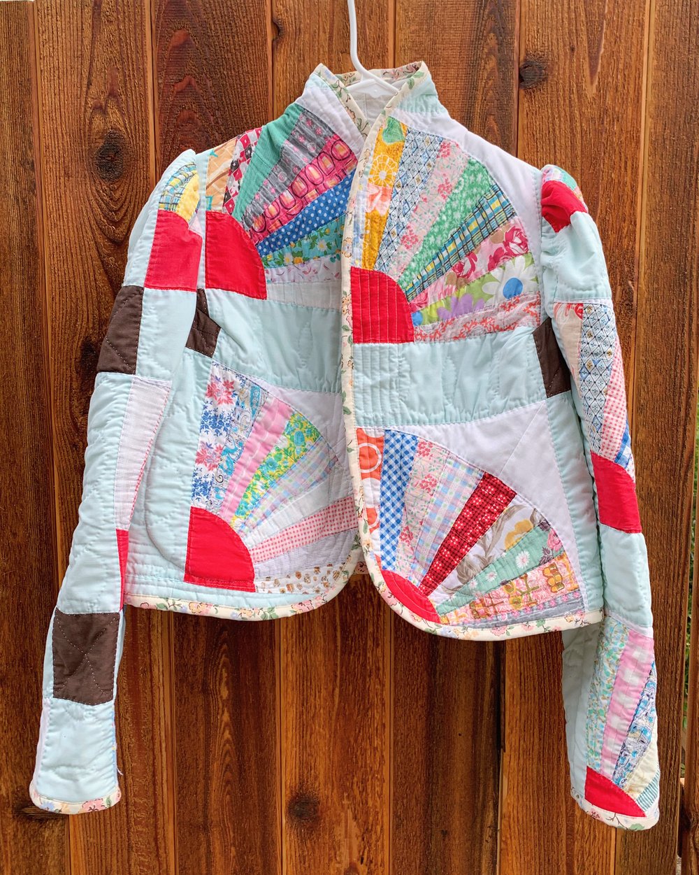 Image of Puff Sleeve Quilt Coat — Fans