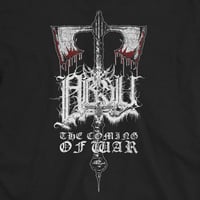 Image 2 of ABSU - THE COMING OF WAR T-SHIRT (WHITE PRINT)