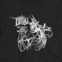 Image 2 of ABSU - SWORDS AND LEATHER T-SHIRT (WHITE PRINT)