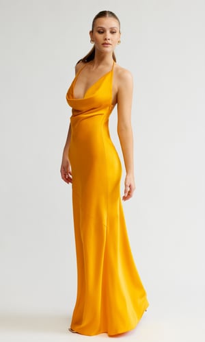 Image of Freya Dress. Saffron. By Lexi Clothing 