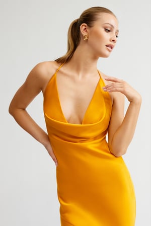 Image of Freya Dress. Saffron. By Lexi Clothing 
