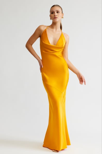 Image of Freya Dress. Saffron. By Lexi Clothing 