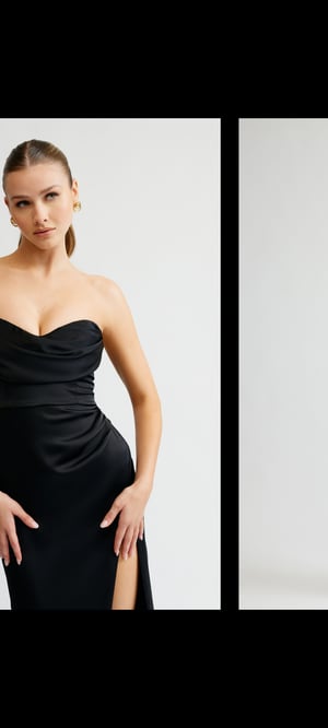 Image of Lucy Dress. Black. By Lexi Clothing.