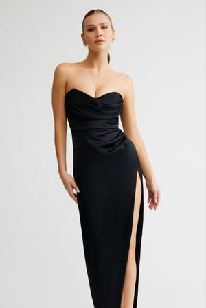 Image of Lucy Dress. Black. By Lexi Clothing.