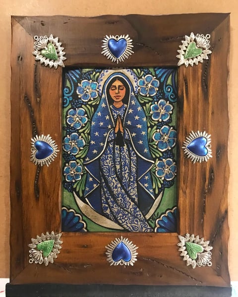 Image of BABY LUPITAS ~ 5x7 Original Painting ~ Guadalupe