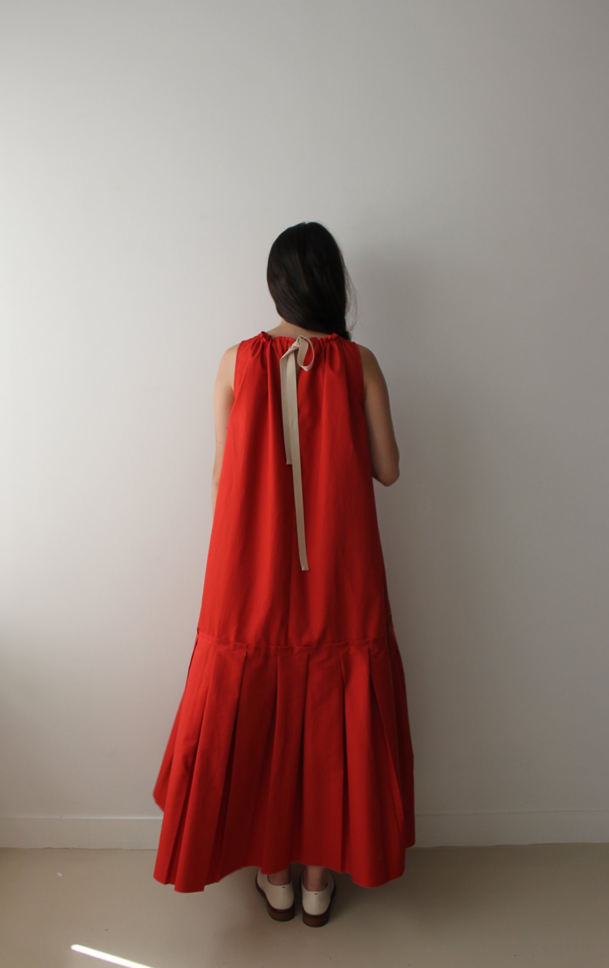 New Season-Maxi pleated long dress