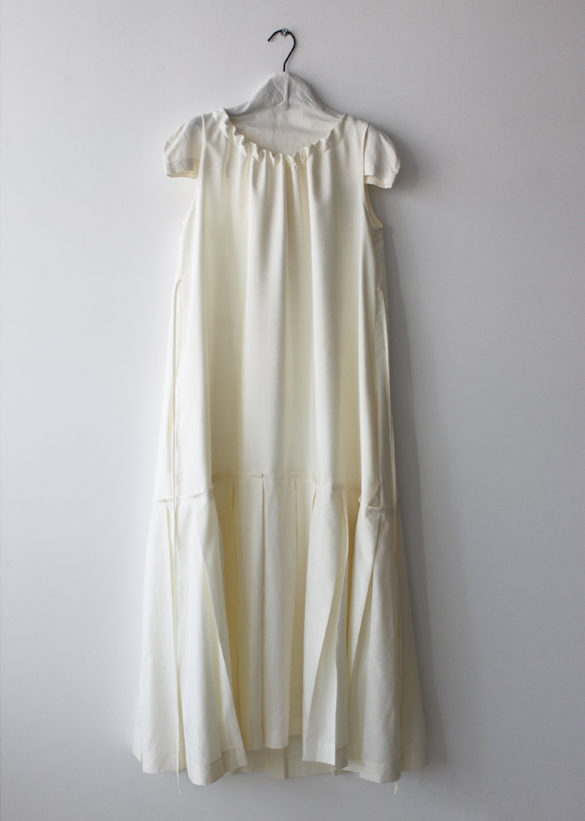 New Season-A line pleated hem long dress