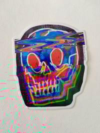 Image 2 of GLITCH SKULL sticker