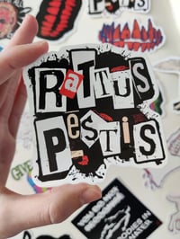 Image 2 of RATTUS PESTIS LOGO sticker