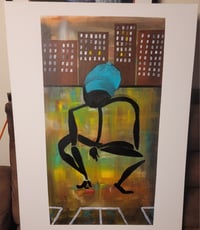 Image 1 of City Life 30x40/canvas art/acrylic 