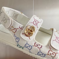 Image 13 of GG Double Strap Sandals 