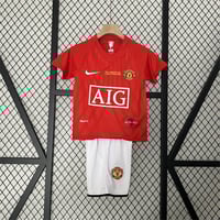 Image 1 of Manchester United Retro Kids 07/08 Home Jersey