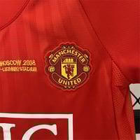 Image 3 of Manchester United Retro Kids 07/08 Home Jersey