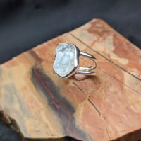Image 1 of Doppio Aquamarine Ring | Size M