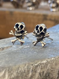 Image 3 of Skull & Crossbones Earrings