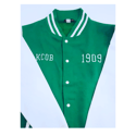 Personalised Varsity Jacket - Green/White