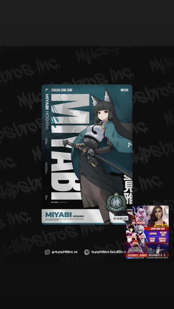 Miyabi singed print ( English VA)