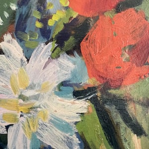 Image of 1940's, Swedish Still Life, ' Flowers', Axel Hamborn (1892–1971)