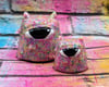 Set of 2 Ghost Waffles - Multicoloured Pebble