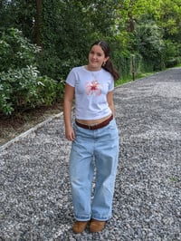 Image 4 of Tropical Flower Tee - White