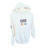 Personalised Iconic Hoodie Sweatshirt - White/Multi-coloured embroidery