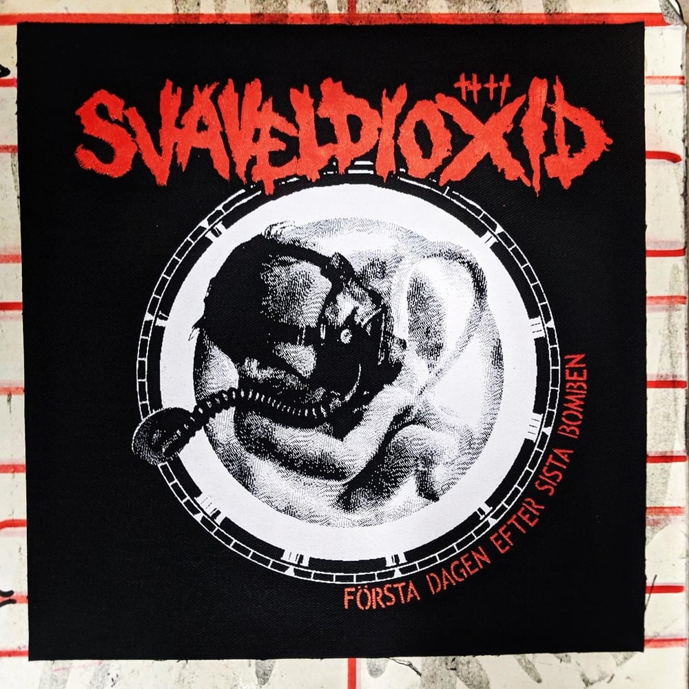 Svaveldioxid Första Dagen Efter Sista Bomben black vinyl 12-inch record, T-shirts, and Backpatch