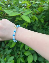 Beach vibes clay bead bracelet 