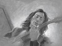 John Lennon 6x8" Original painting