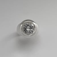 Image 2 of Crystal Bubble Ring 925 STERING SILVER