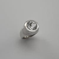 Image 3 of Crystal Bubble Ring 925 STERING SILVER