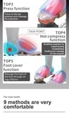 Electric Foot Massage Machine Shiatsu Deep Kneading Air Compression for Health Care Infrared Heating
