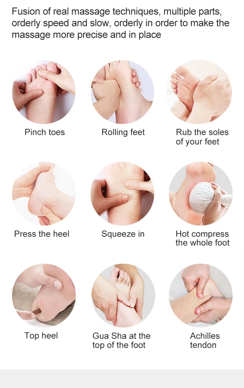 Electric Foot Massage Machine Shiatsu Deep Kneading Air Compression for Health Care Infrared Heating