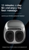 Electric Foot Massage Machine Shiatsu Deep Kneading Air Compression for Health Care Infrared Heating