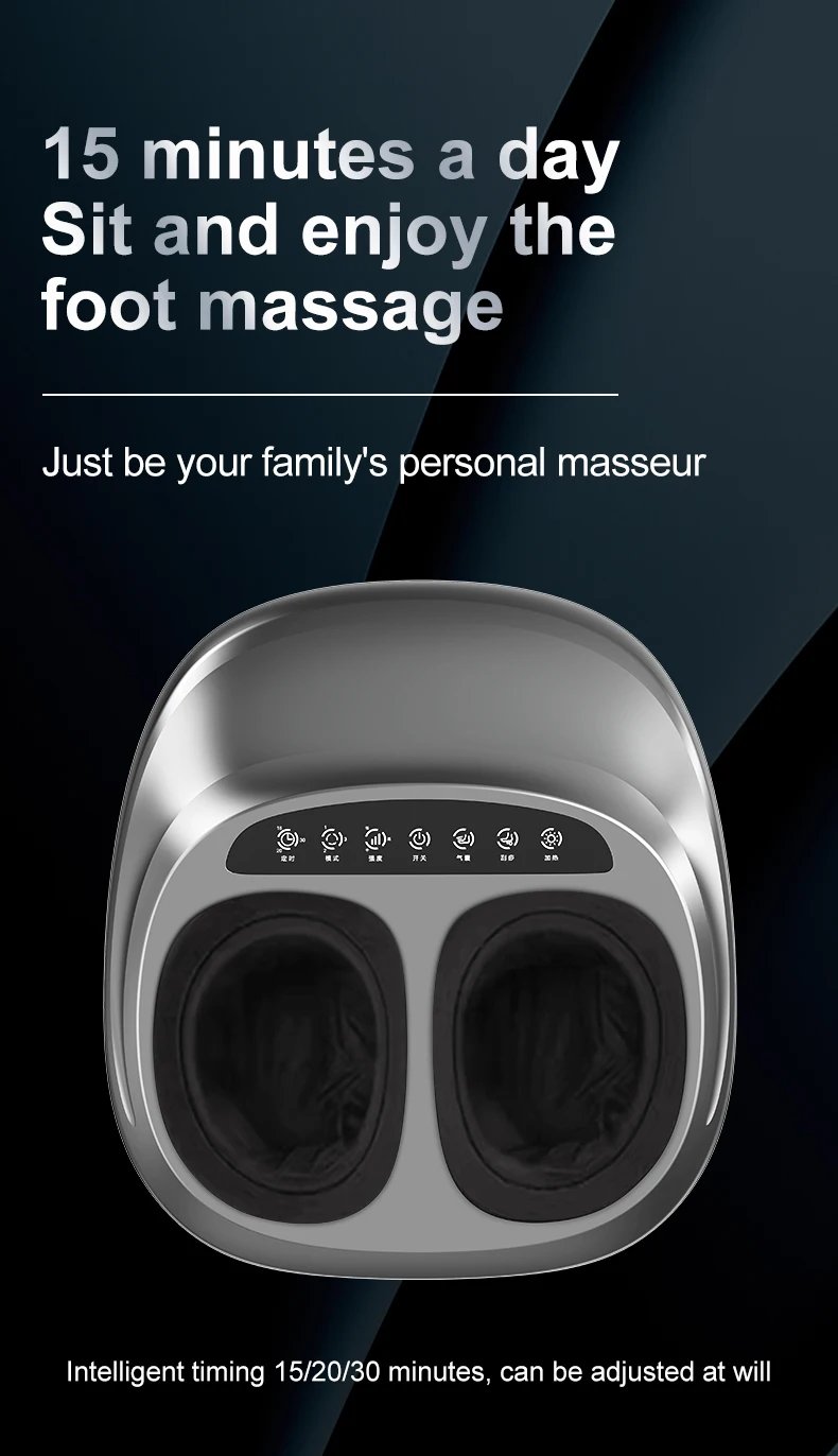 Electric Foot Massage Machine Shiatsu Deep Kneading Air Compression for Health Care Infrared Heating