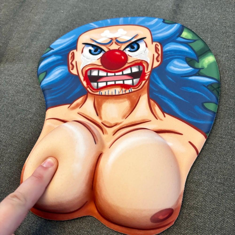 Crying Pirate Clown Mouse Pad