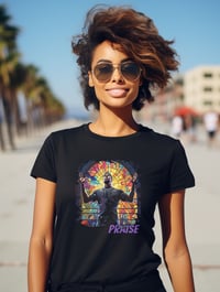 Image 2 of Black Panther "Praise" Hoodie/Tee