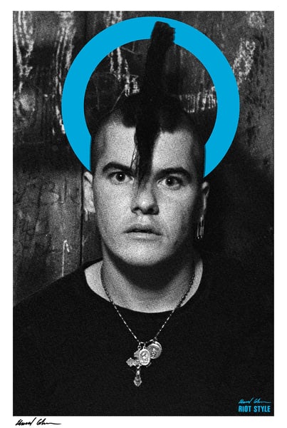 Image of Darby Crash (The Germs) "Saint Darby" Edward Colver x Riot Style Silkscreen Print