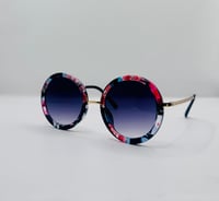 Image 1 of Multi Color Oval Sunglasses 