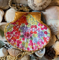 Image 1 of Shell trinket dish liberty print pretty floral design