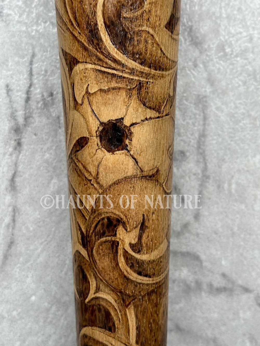 Wood Burned Baseball Bat